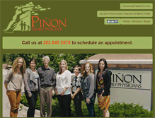 Tablet Screenshot of pinonfamilypractice.com